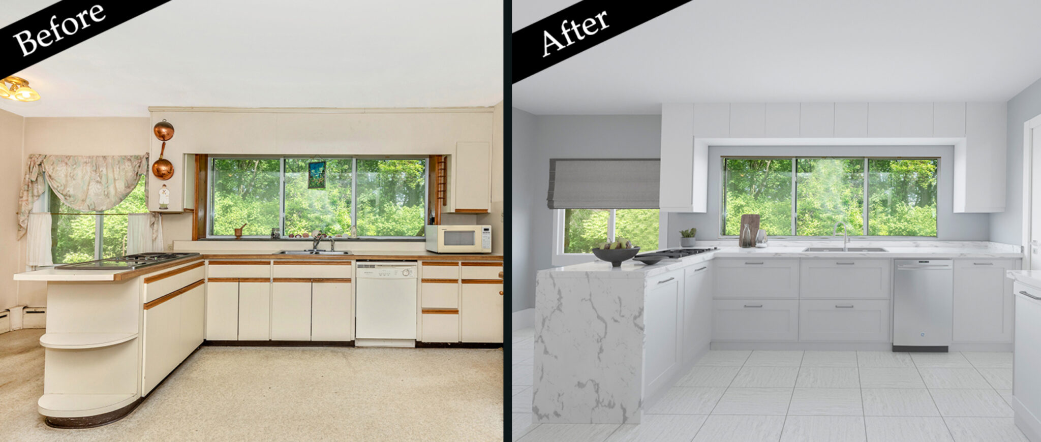 kitchen before after kitchen before after